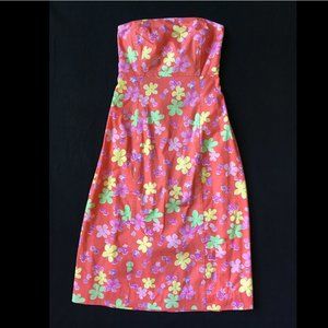Lilly Pulitzer Sabrina Orange Strapless Sun Dress